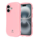 iFace First Class phone case for iPhone 16 color in pink and pink