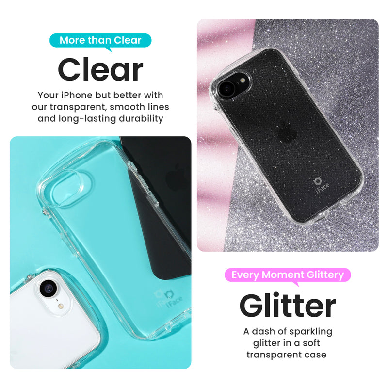 Look in Clear Glitter <b> iPhone 16e <b>