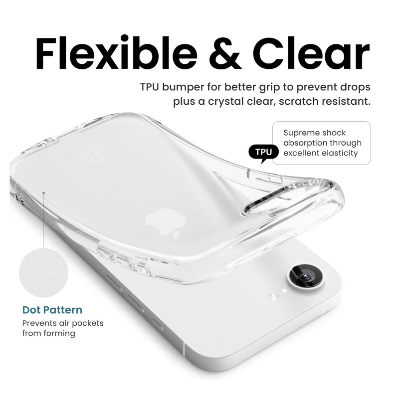 Look in Clear Glitter <b> iPhone 16e <b>