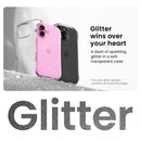 Look in Clear Glitter<b> iPhone 16 <b>