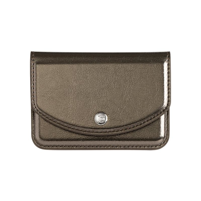 Side Flap Card Wallet <b> Black </b>