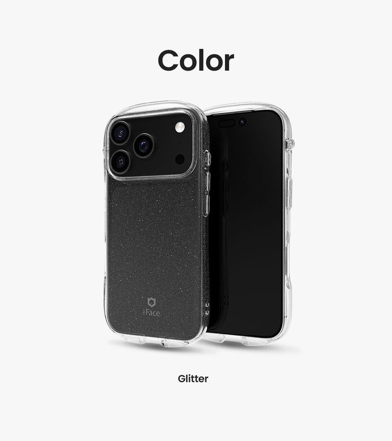 Look in Clear Glitter <b> iPhone 17 <b>