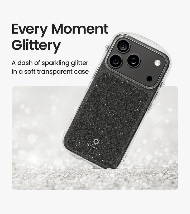 Look in Clear Glitter <b> iPhone 17 <b>