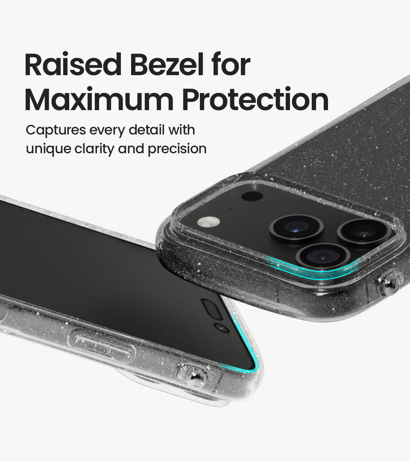 Look in Clear Glitter <b> iPhone 17 <b>