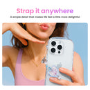 Look in Clear Lolly Strap <b> Peach / Sapphire </b>