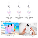 Look in Clear Lolly Strap <b> Peach / Sapphire </b>