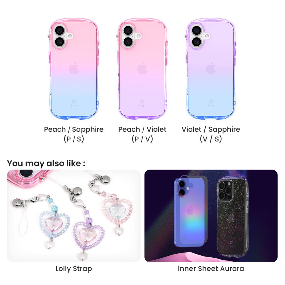 Look in Clear Lolly Peach / Violet iPhone 16