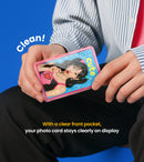 Magsynq Standard Card Wallet Clear <b> Clear Pink</b>