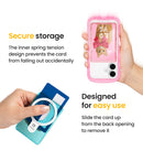 Magsynq Standard Card Wallet Clear <b> Clear Pink</b>