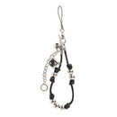 iFace Phone Charm 2way Strap_Black_SilverDice