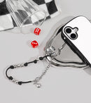 iFace Phone Charm 2way Strap_Red_WhitePearl